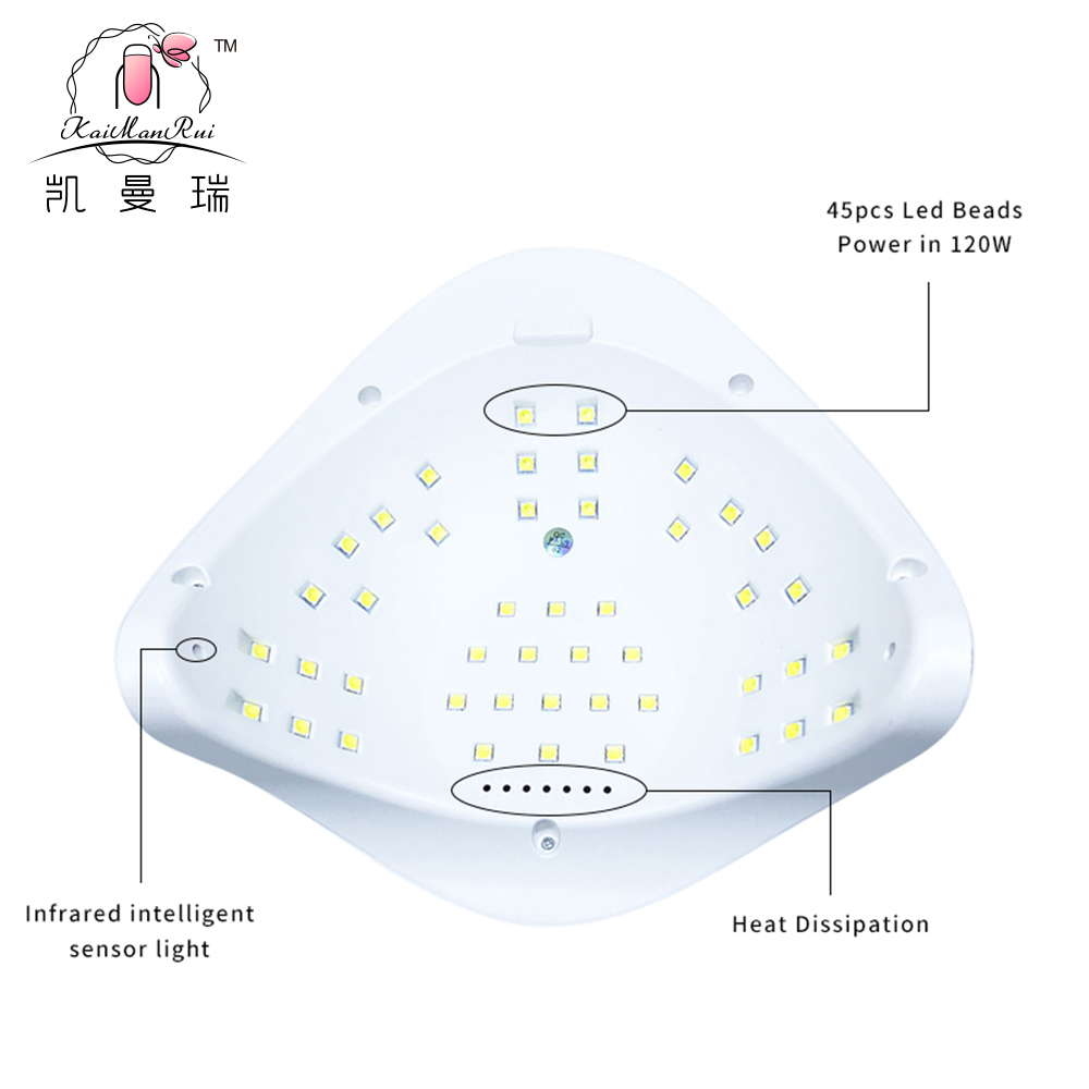 Lampe à ongles haute puissance à séchage rapide x5 max